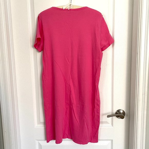 J. Crew Factory Short Sleeve 100% Cotton Tee Shirt Dress - Picture 7 of 8